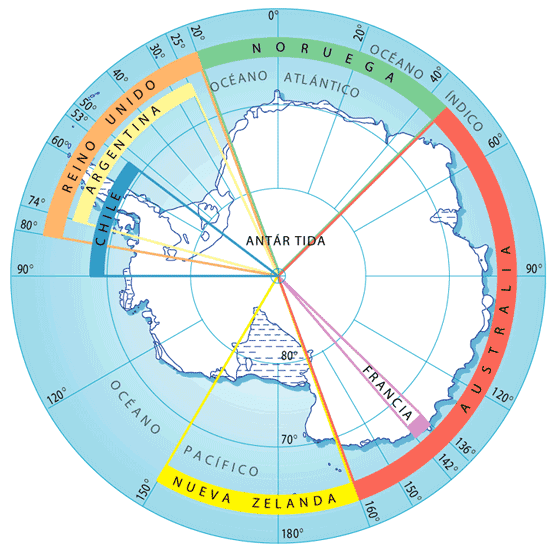 Resultado de imagen de reclamaciones antarticas