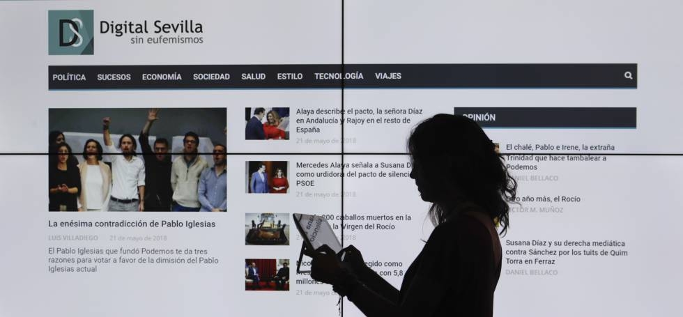 Vista de la portada de 'Digital Sevilla'.