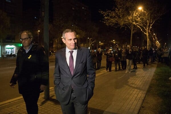 Josep Lluis Alay, asesor del expresidente catalán Carles Puigdemont, en 2018.